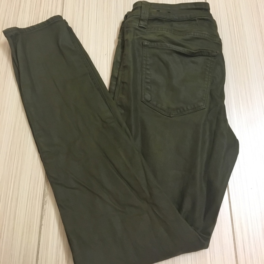 🆕 Lucky Brand green waxed skinny jeans